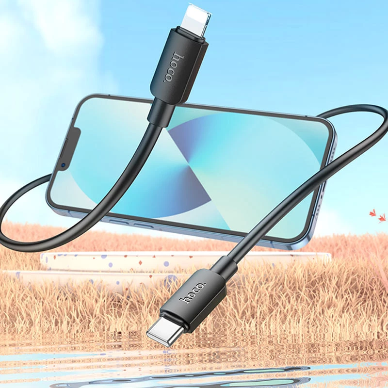 Дата кабель Hoco X96 Hyper Type-C to Lightning 20W (1m) – Black. Фото 5 з 6