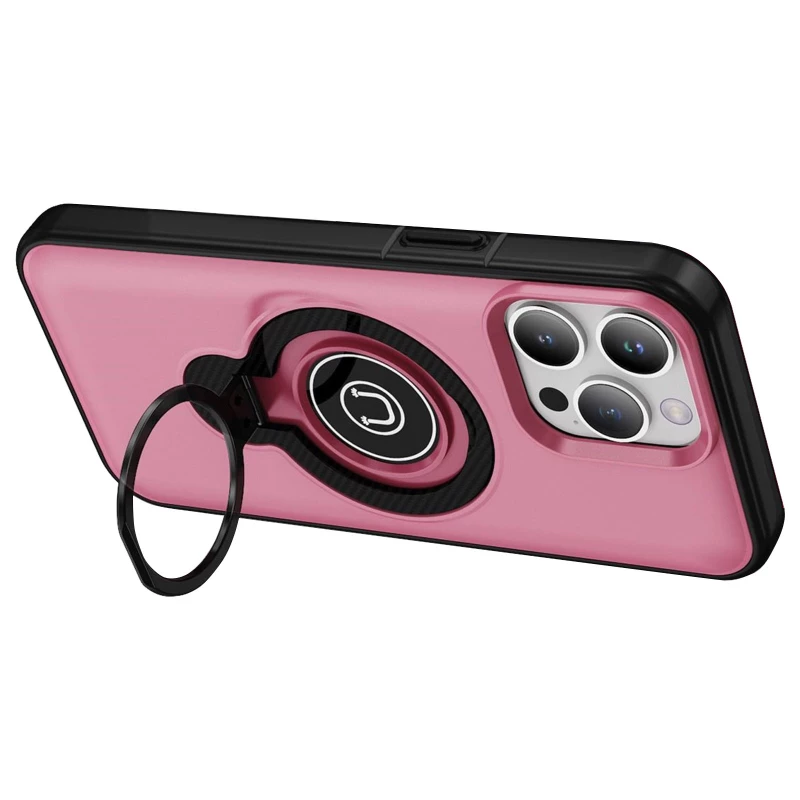 TPU+Textured PC Magnet для Apple iPhone 12 (6.1") – Pink. Фото 2 з 5