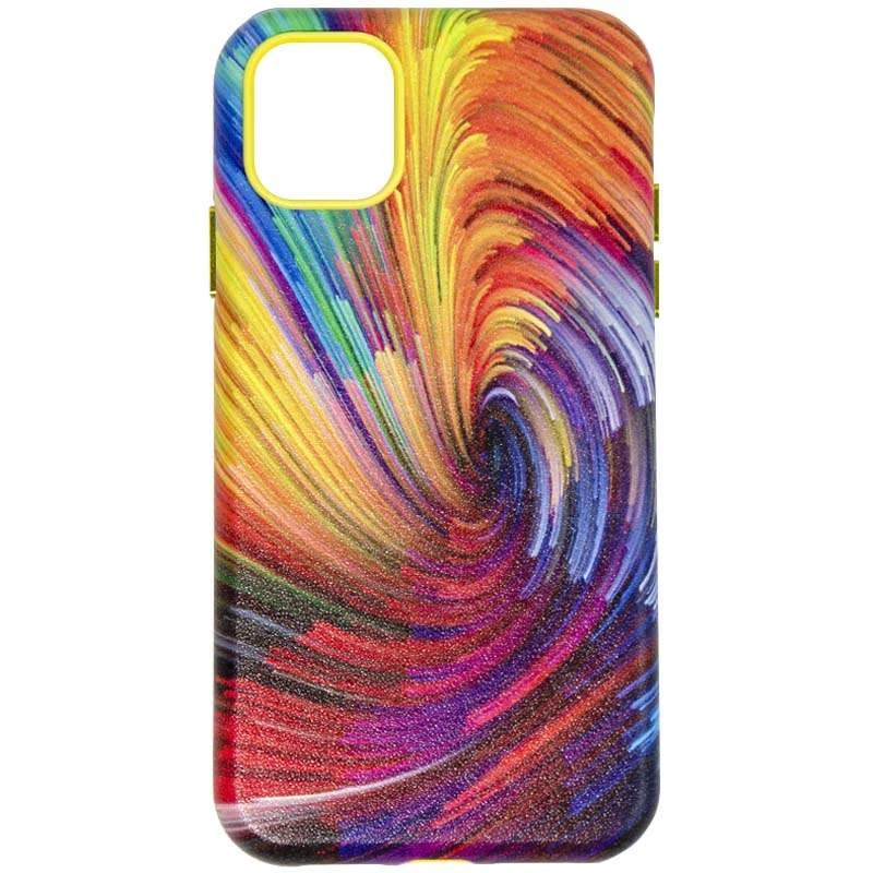 

Цветной кожаный чехол на Apple iPhone 11 (6.1") (Orange / Red)