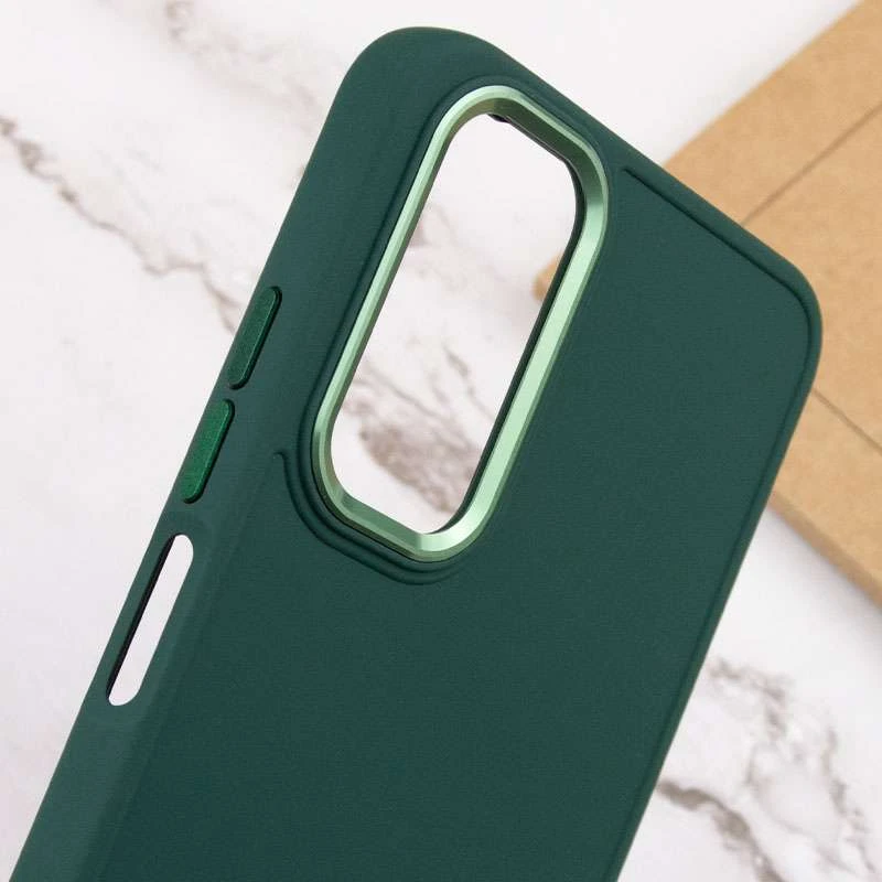 TPU чохол Bonbon з металевими кнопками на Xiaomi Redmi Note 11 (Global) / Note 11S – Зелений / Army green. Фото 5 з 5