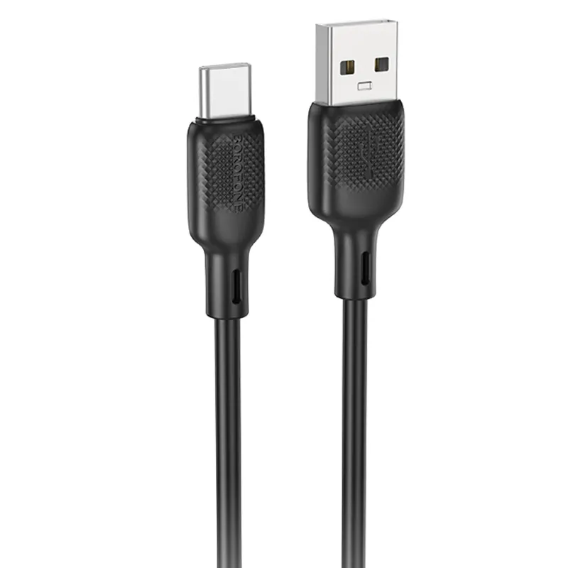 Дата кабель Borofone BX113 Lenny USB to Type-C 3A (1m) – Black. Фото 1 з 4