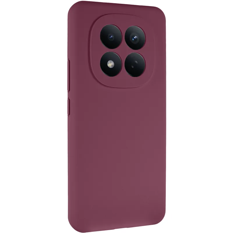 Чехол Silicone Case Lakshmi Premium з закритою камерою на Xiaomi Redmi Note 15 Pro 4G – Бордовый / Plum. Фото 2 из 6