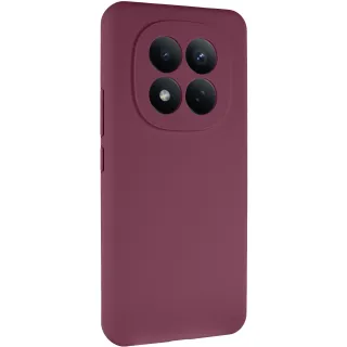 Чехол Silicone Case Lakshmi Premium з закритою камерою на Xiaomi Redmi Note 15 Pro 5G — Бордовый / Plum