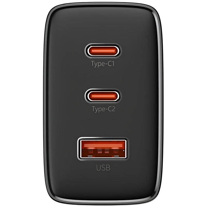 МЗП Baseus Cube Pro Fast Charger PD65W (1USB-A/2C) (P10111404) – Cluster Black. Фото 3 з 4