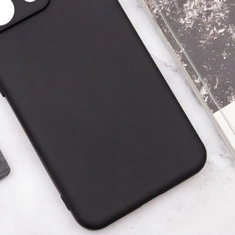 Чохол Silicone Case Lakshmi Plus з закритою камерою на Xiaomi Redmi Note 14S – Чорний / Black. Фото 5 з 5