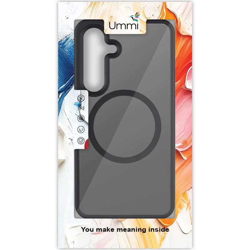 Чохол Ummi Colorful with MagSafe для Samsung Galaxy S25+ – Чорний / Black. Фото 4 з 7