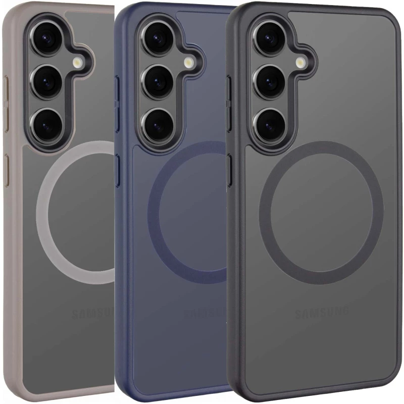 Кольоровий TPU+PC з металевими кнопками та MagSafe на Samsung Galaxy S24 фото 4 з 5