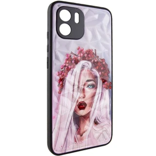 Стеклянный чехол Prisma Ladies на Xiaomi Redmi A1 / A2 — Ukrainian Girl