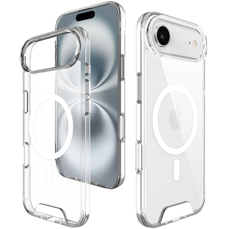 Чехол TPU Space Case with Magnetic Fit для Apple iPhone 17 Air (6.5") – Прозрачный. Фото 5 из 6