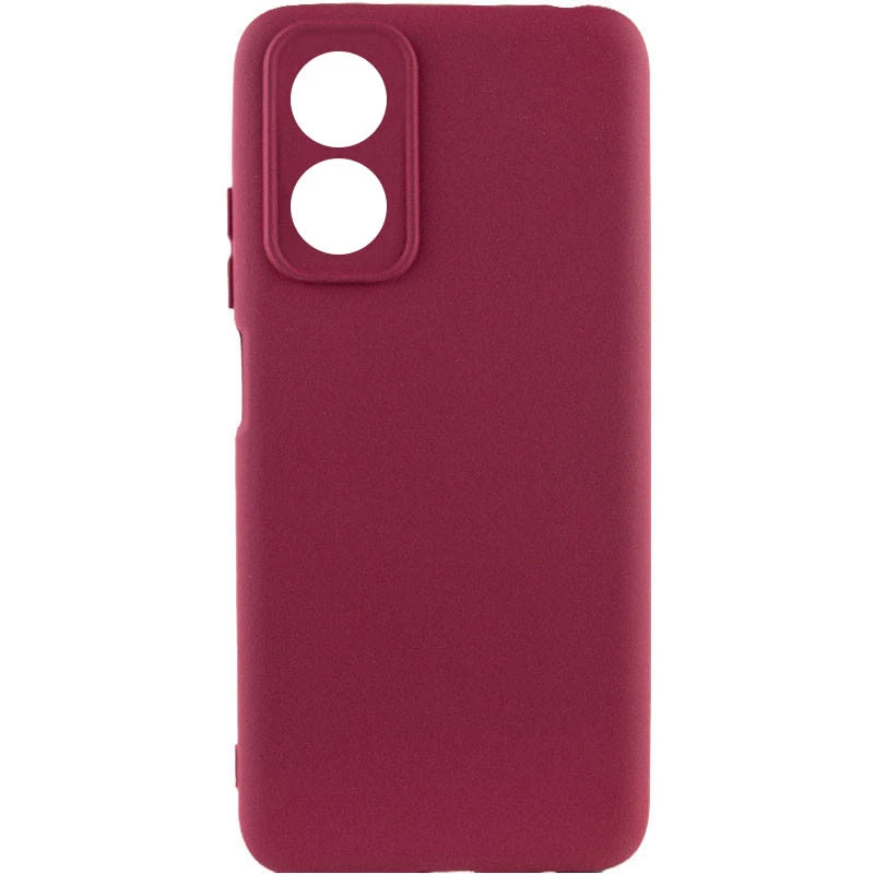 

Чехол Silicone Case Lakshmi с закрытой камерой для Oppo A17 (Бордовый / Marsala), Бордовий / marsala