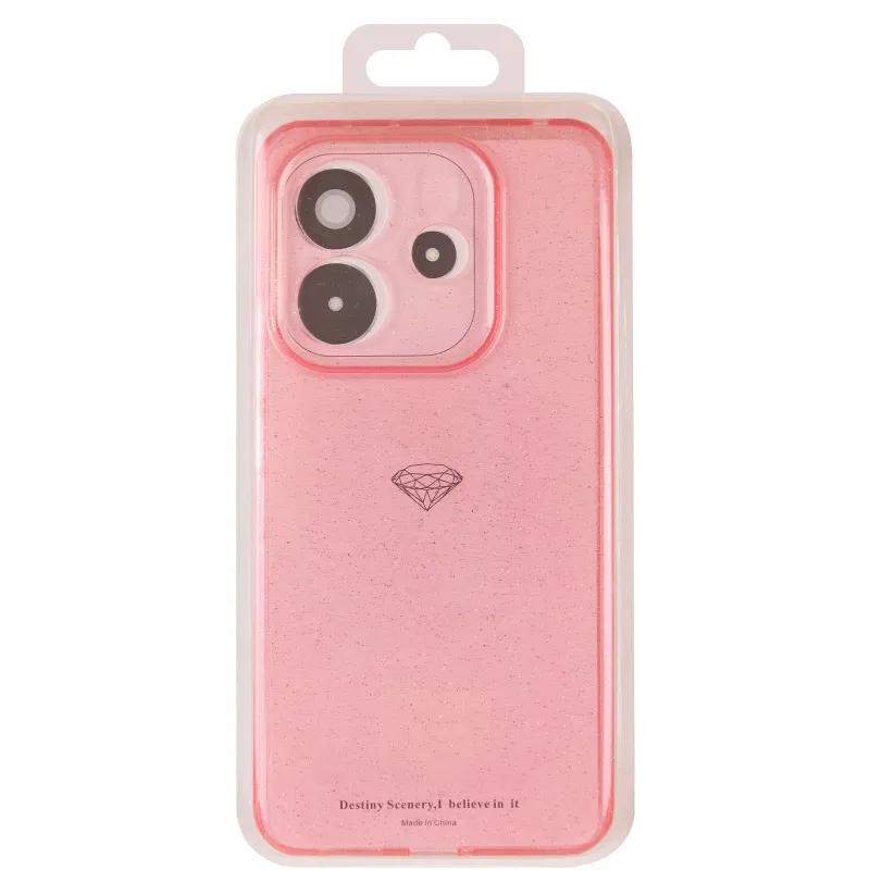 Блискучий силіконовий чохол на Xiaomi Redmi Note 17 Pro – Pink. Фото 3 з 3