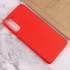 Кольоровий силіконовий чохол на Samsung Galaxy S21+ – Червоний. Фото 4 з 4