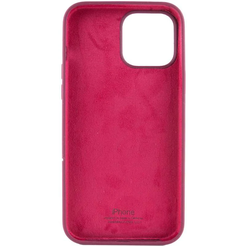 Чохол Silicone Case з закритим низом на Apple iPhone 14 Pro (6.1") – Бордовий / Plum. Фото 2 з 5