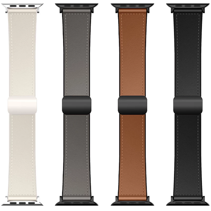 Ремінець Hoco WA34 Basic magnetic buckle silicone leather strap для Apple watch 38/40/41/42mm фото 1 з 1