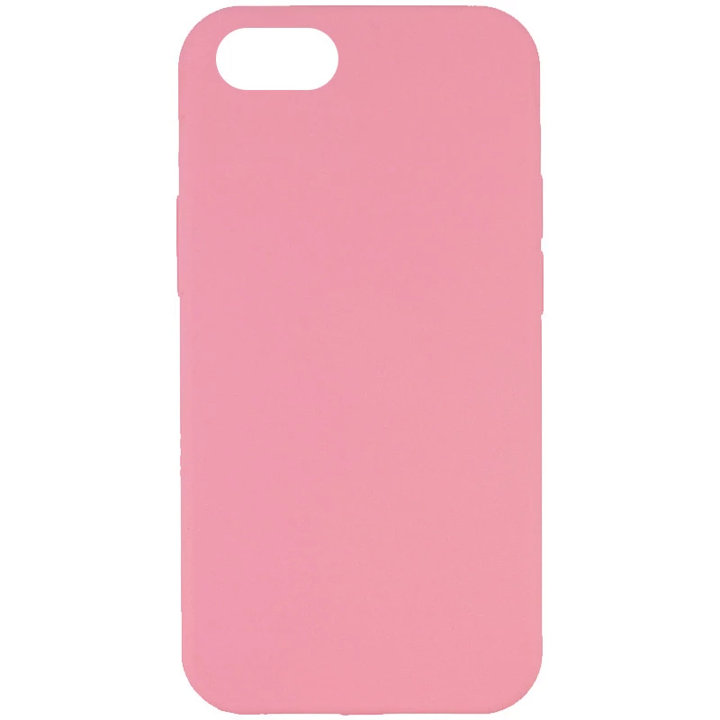 Чохол з закритим низом Silicone Case на Apple iPhone SE (2020) – Рожевий / Light pink. Фото 1 з 3