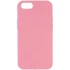 Чохол з закритим низом Silicone Case на Apple iPhone SE (2020) – Рожевий / Light pink. Фото 1 з 3