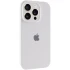 Чехол Silicone Case с защитой камеры для Apple iPhone 15 Pro (6.1") – Белый / White. Фото 2 из 12