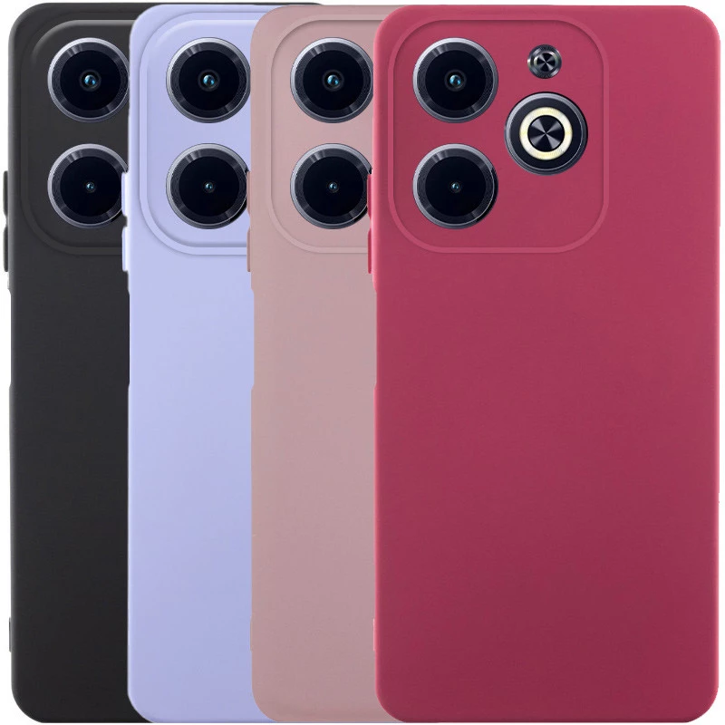 Кольоровий силіконовий чохол GETMAN із закритою камерою для Infinix Hot 40i фото 1 з 1