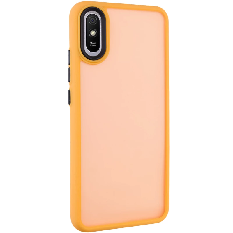 Чехол TPU+PC Lyon Frosted на Xiaomi Redmi 9A – Orange. Фото 2 из 6
