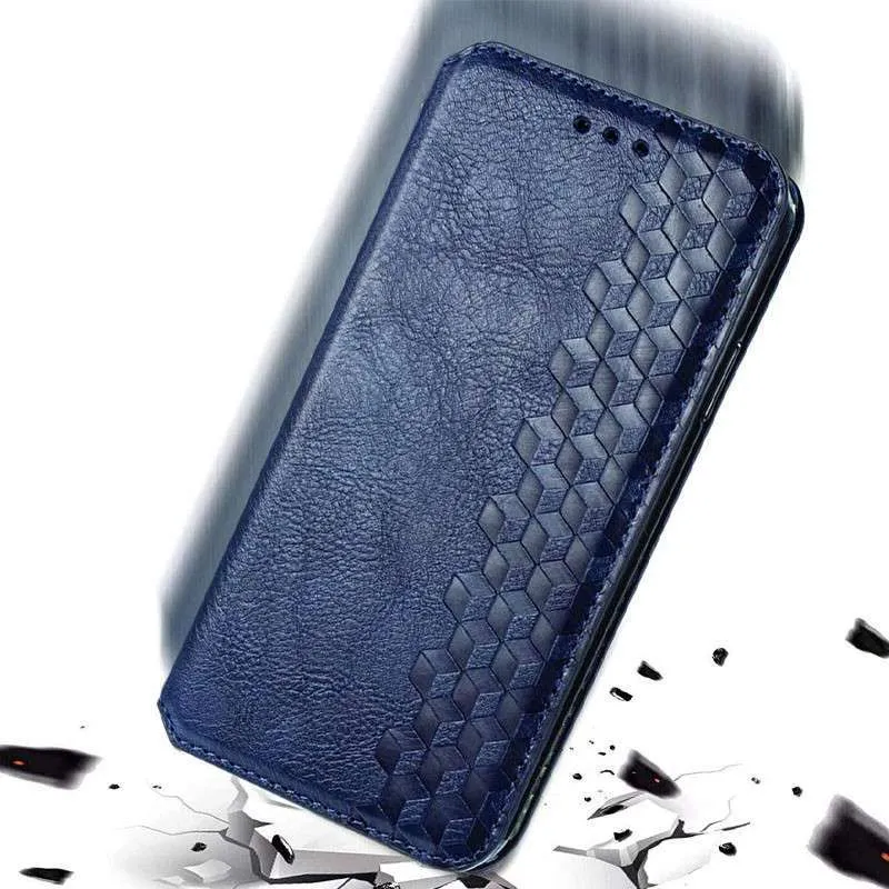 Чехол книжка GETMAN Cubic для Samsung Galaxy S20 FE – Синий. Фото 4 из 6