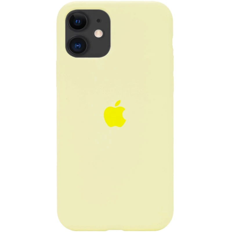 

Чехол Silicone Case с закрытым низом для Apple iPhone 11 (6.1") (Желтый / Mellow Yellow), Жовтий / mellow yellow