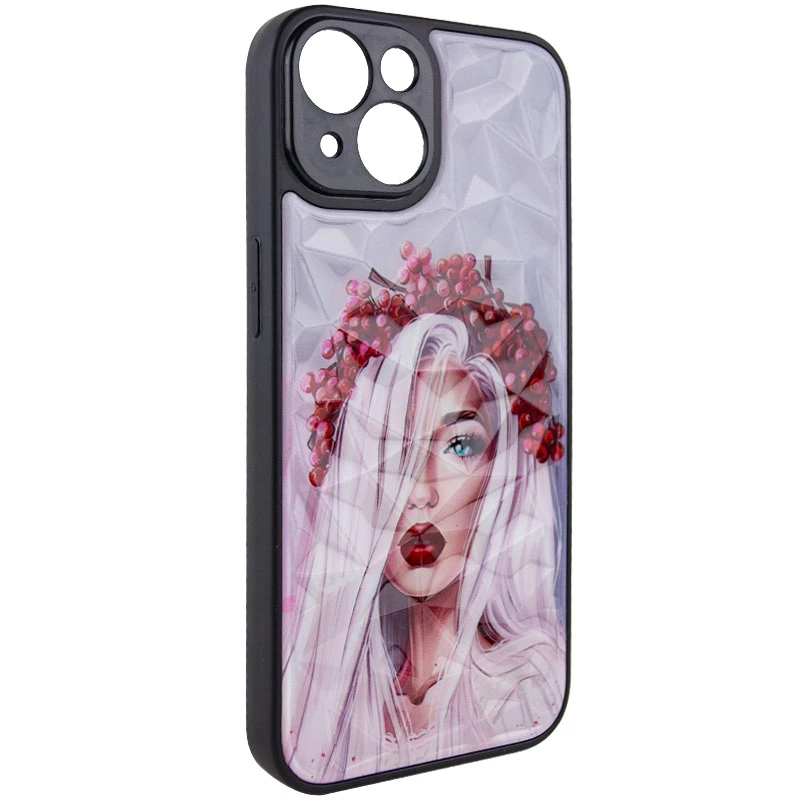 Стеклянный чехол Prisma Ladies на Apple iPhone 14 (6.1") – Ukrainian Girl. Фото 4 из 9
