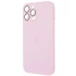 Силиконовый сапфирный чехол со стеклянной поверхностью на Apple iPhone 11 Pro Max (6.5") – Розовый / Chanel Pink. Фото 3 из 4