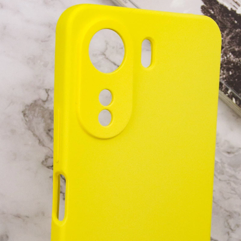 Чохол Silicone Case Lakshmi Premium з закритою камерою для Xiaomi Poco C65 – Жовтий / Yellow. Фото 15 з 15