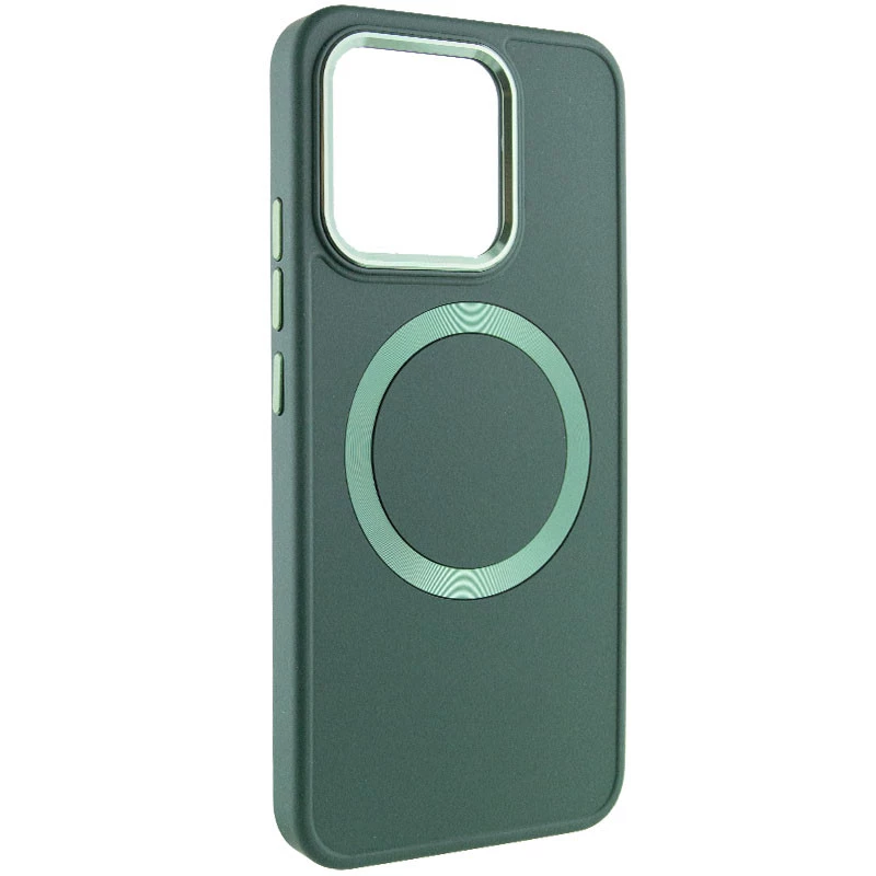 

TPU чехол Bonbon с металлическими кнопками та MagSafe на Xiaomi 13 (Зеленый / Army Green), Зелений / army green