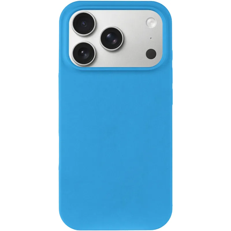 Чехол Silk Full Protective (AA) NO LOGO для Apple iPhone 17 Pro (6.3") – Голубой / Blue. Фото 2 из 5