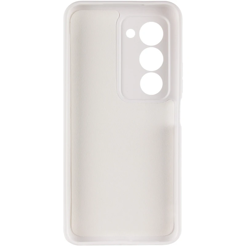 Цветной силиконовый чехол GETMAN с закрытой камерой на Xiaomi Redmi 15 (EU) – Белый / White. Фото 4 из 6