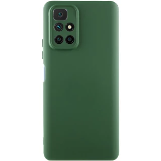 Чохол Silicone Case Lakshmi з закритою камерою на Xiaomi Redmi 10 — Зелений / Dark green