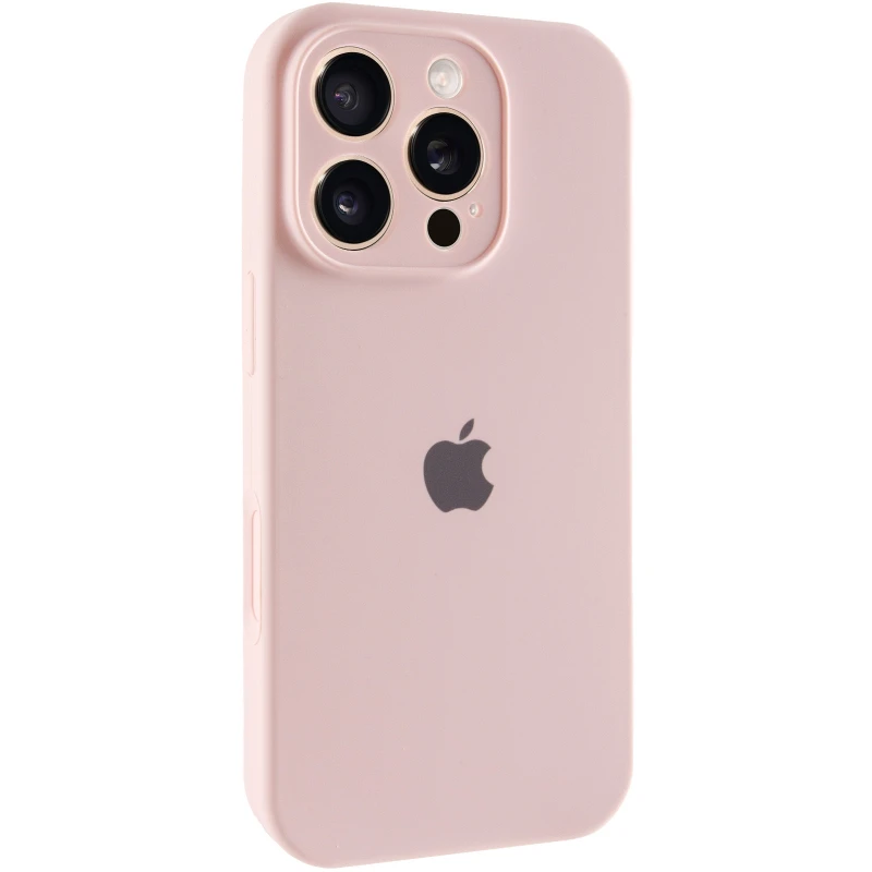 Чохол Silicone Case з захистом камери на Apple iPhone 16 Pro – Рожевий / Chalk Pink. Фото 2 з 6
