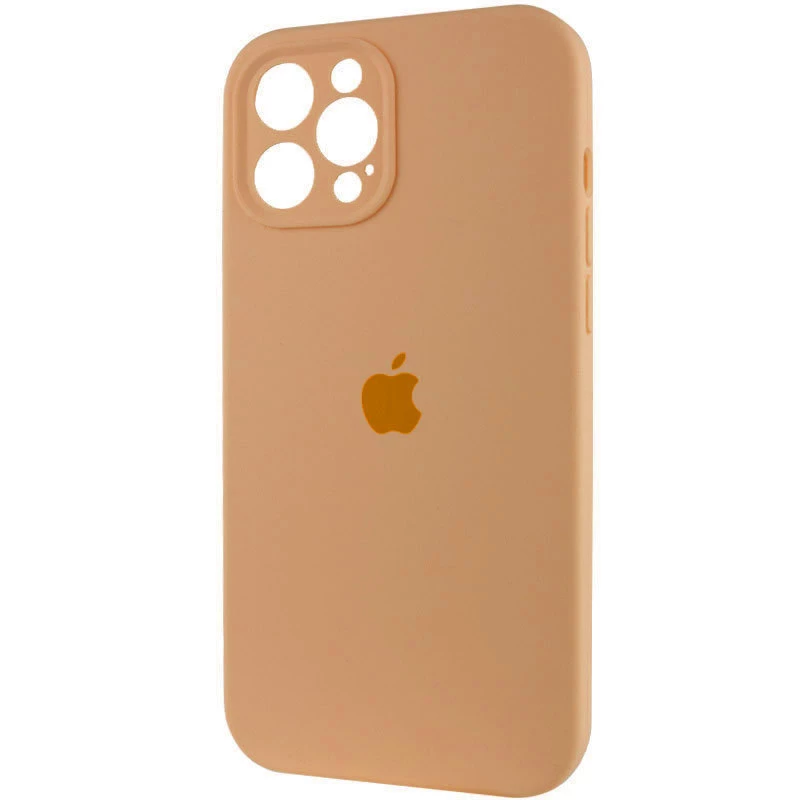 Чехол Silicone Case с защитой камеры для Apple iPhone 12 Pro (6.1") – Оранжевый / Cantaloupe. Фото 3 из 3