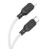 Дата кабель Hoco X90 Cool silicone Type-C to Lightning 20W (1m) – White. Фото 2 з 5