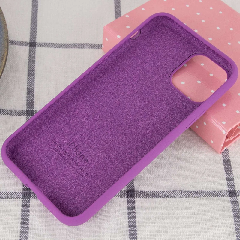Чохол Silicone Case з закритим низом на Apple iPhone 11 (6.1") – Фіолетовий / Grape. Фото 3 з 3