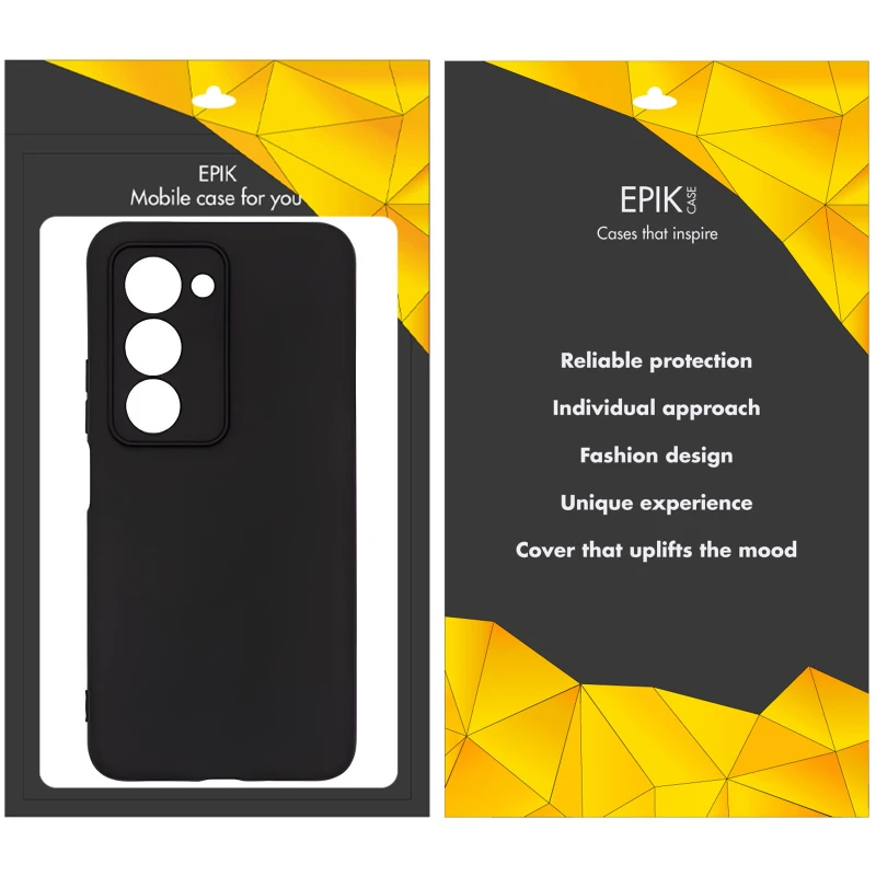 Чёрный силиконовый чехол Epik с защитой камеры для Xiaomi Redmi Note 15 4G/5G (EU) – Черный. Фото 4 из 4