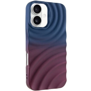Чохол TPU ColorWave для Apple iPhone 16 — Navy Blue / Plum