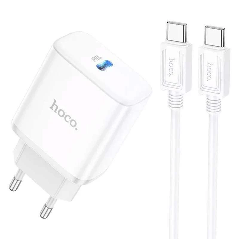 

МЗП Hoco C104A PD 20W Type-C to Type-C (White)