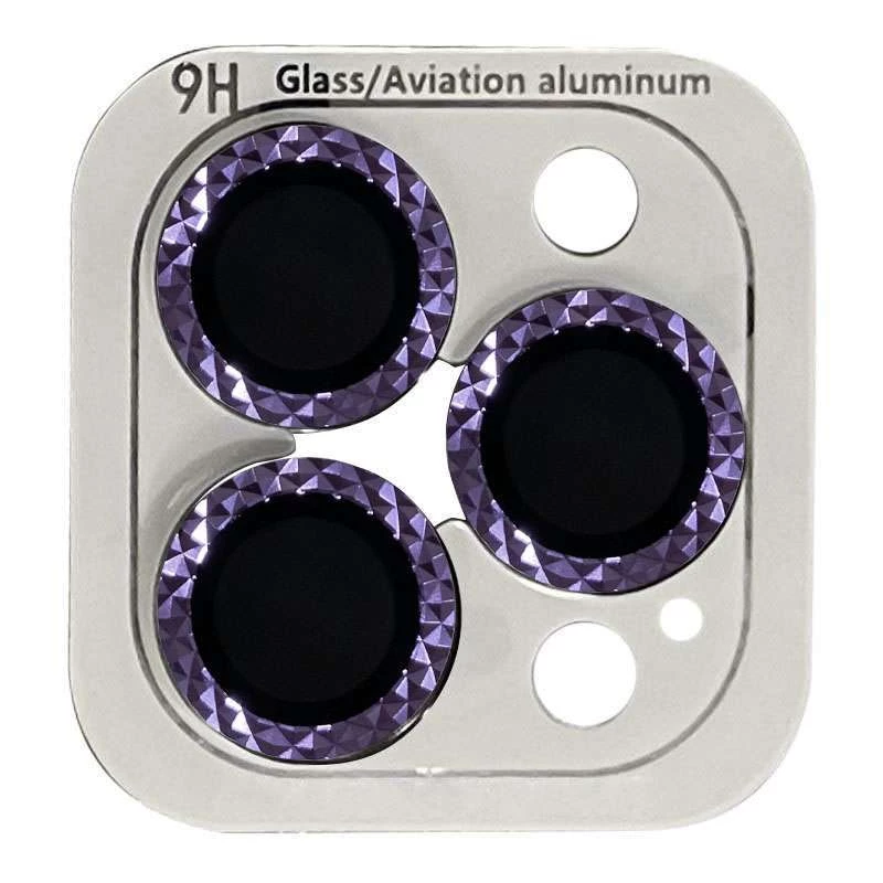 

Защитное стекло Metal Shine на камеру для Apple iPhone 14 Pro Max (6.7") (Темно-Фиолетовый / Deep Purple), Темно-фіолетовий / deep purple