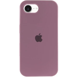 Чехол Silicone Case с закрытым низом для Apple iPhone 16e (6.1") — Лиловый / Lilac Pride