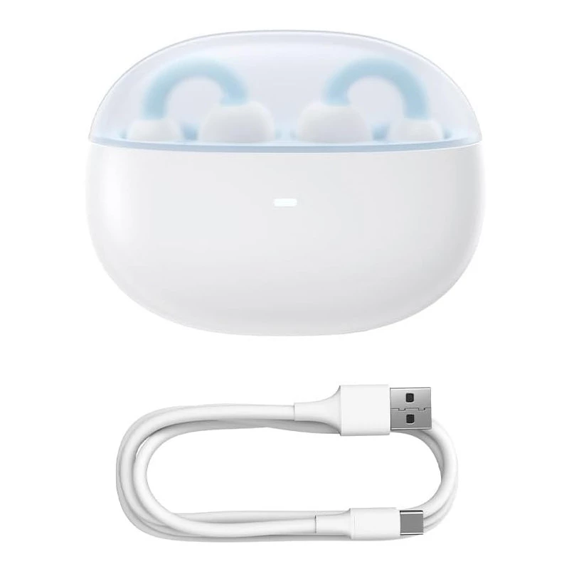Беспроводные TWS наушники Baseus AirGo 1 Ring Open-Ear (A00069201) – Stellar White. Фото 6 из 7