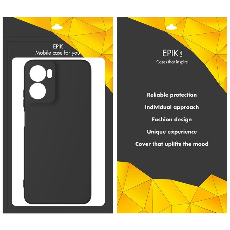 Чёрный силиконовый чехол Epik с защитой камеры для Motorola Moto G05 – Черный. Фото 2 из 2