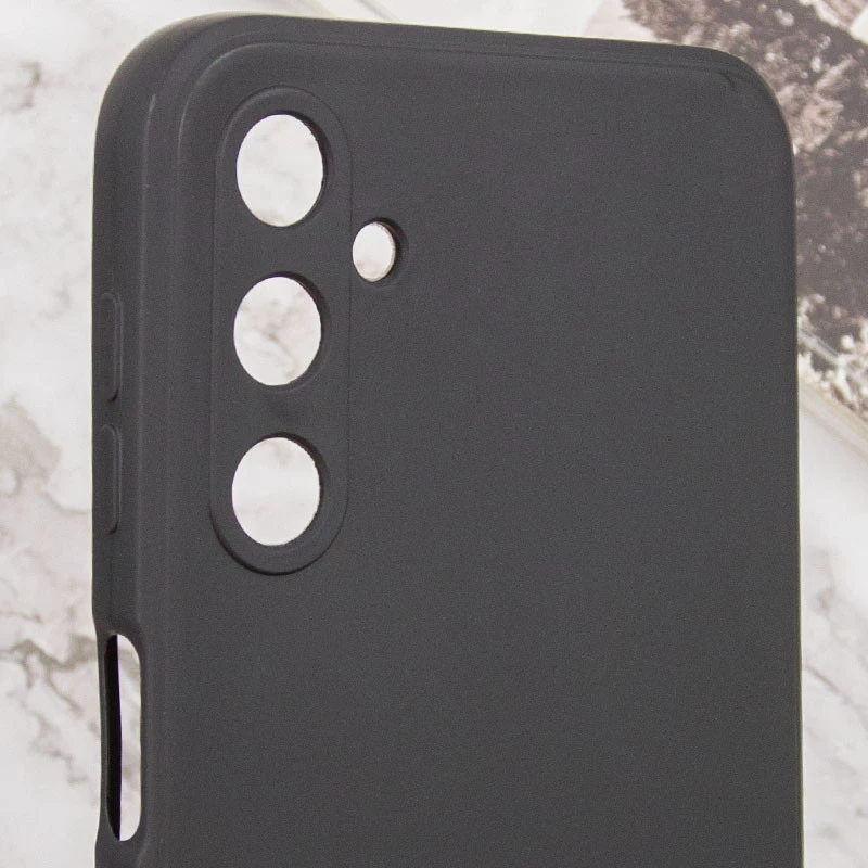 Кольоровий силіконовий чохол із захистом камери на Samsung Galaxy M54 5G – Чорний / Black. Фото 8 з 8