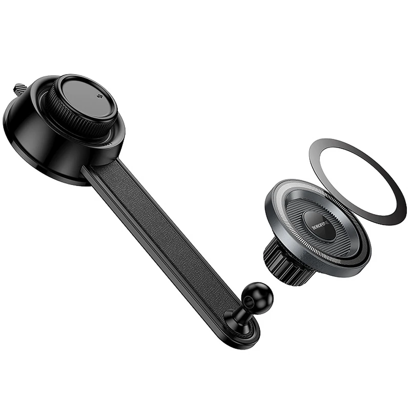 Автотримач Borofone BH123 Profit magnetic (center console) – Black / Metal gray. Фото 5 з 7