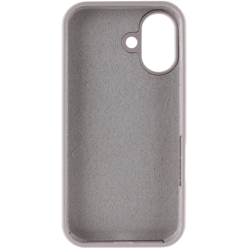 Чохол Silicone Case з закритим низом на Apple iPhone 16 Plus – Сірий / Lavender. Фото 6 з 10