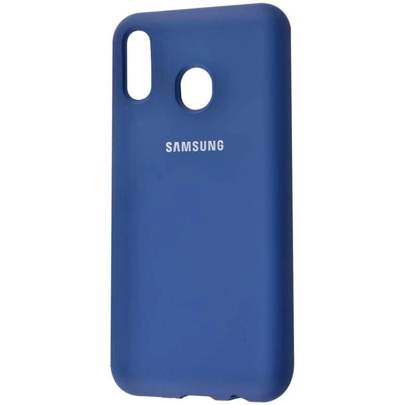 

Чохол Silicone Case з закритим низом на Samsung Galaxy A20 / A30 (Синій / Navy Blue)