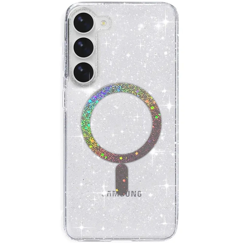 

Чохол з блискітками та MagFit на Samsung Galaxy S24+ (Clear)