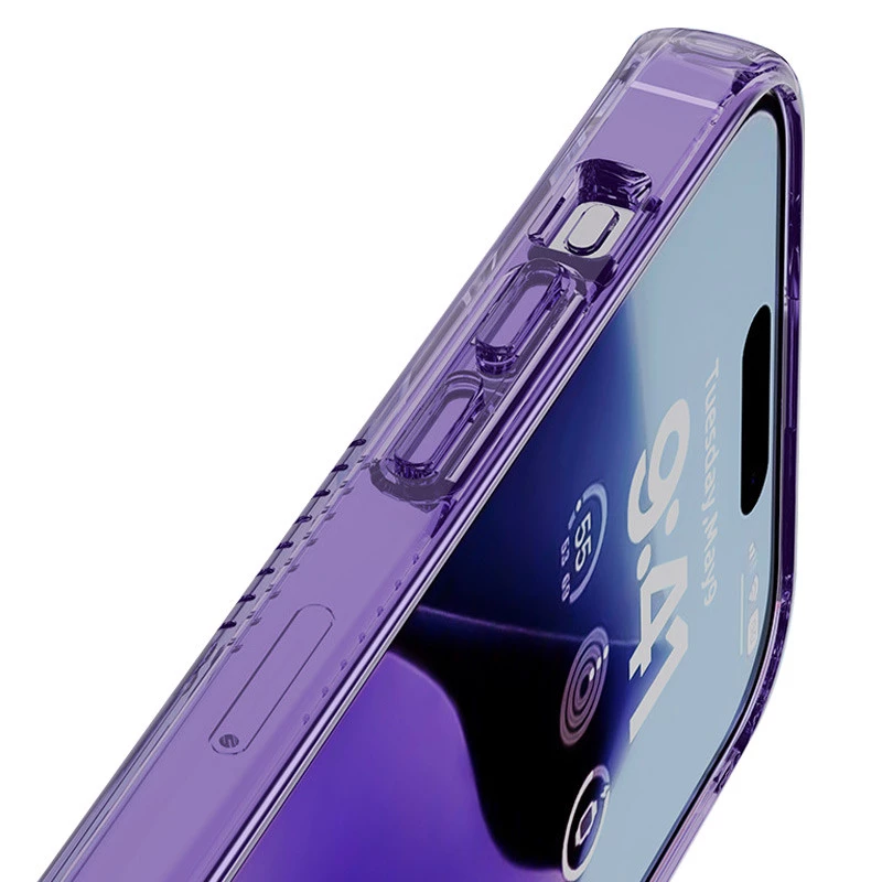 Ребристый силиконовый чехол на Apple iPhone 15 (6.1") – Purple. Фото 2 из 3