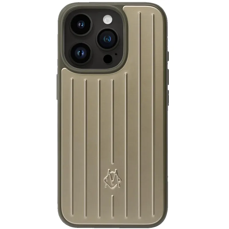 Чехол TPU+Metal Rimowa Style (AAA) для Apple iPhone 16 Pro – Titanium. Фото 1 из 1